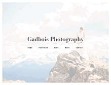 Tablet Screenshot of gadboisphotography.ca